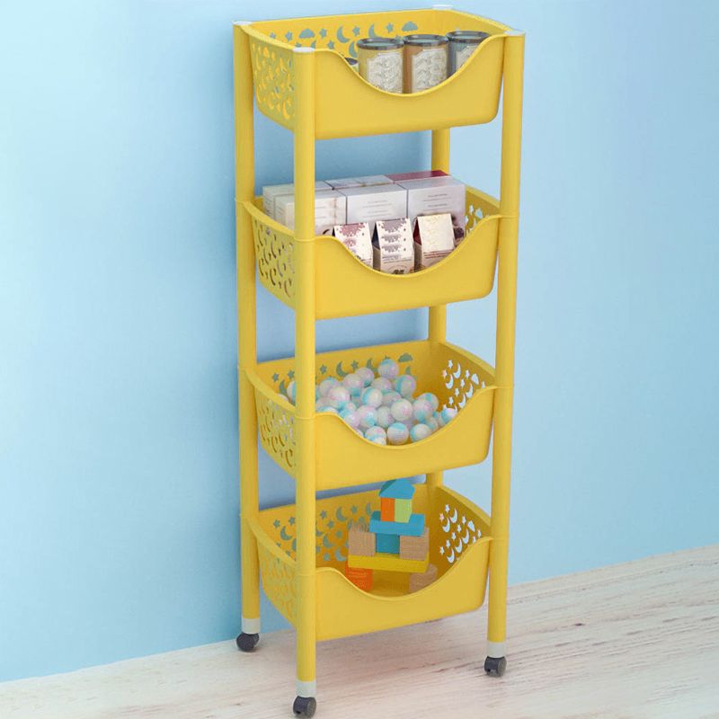 Modern Antique Finish Shelf Bookcase Plastic Standard Bookshelf with Shelves