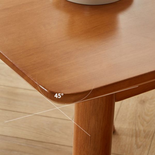 Rubberwood Solid Wood Dining Table Set 1/5 Pieces Dining Set for Kitchen