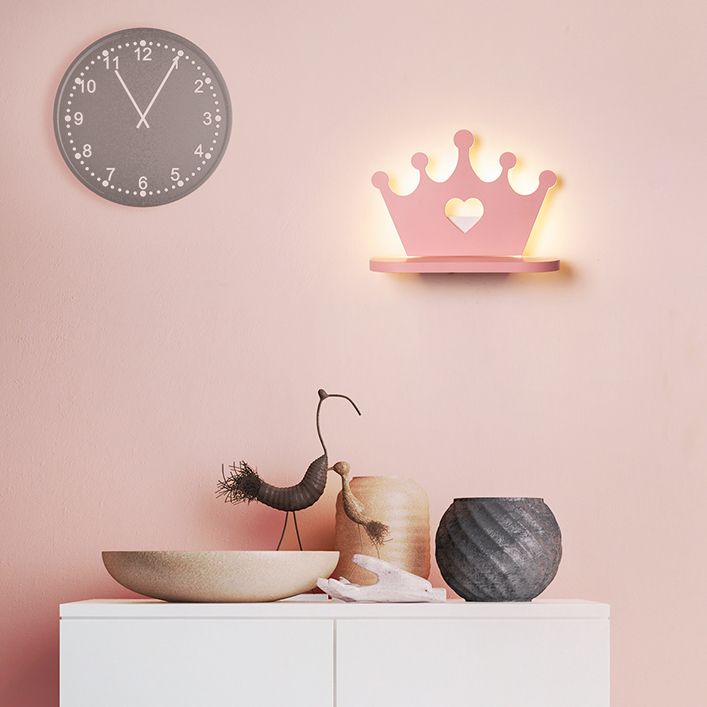 Cartoon Mooie patroon Wall Light Acryl LED SCONCE LICHT MET SPLOK VOOR JODS GIRL SLAAPKAMER