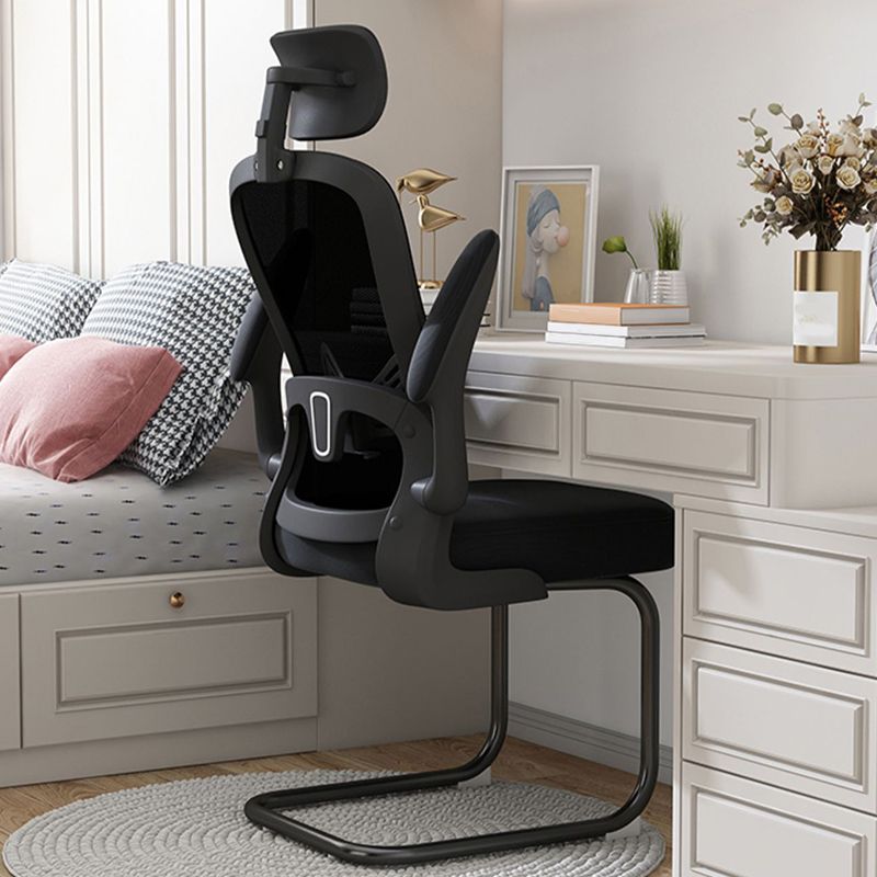 Removable Arms Desk Chair Tilt Mechanism No Distressing Ergonomic Chair without Wheels
