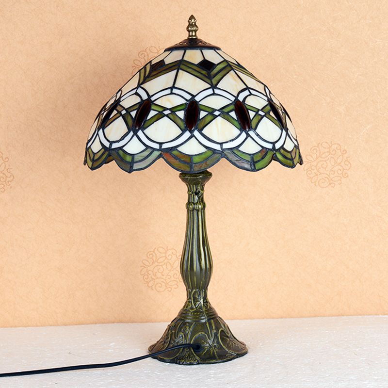 Éclairage de table en bronze à 1 lumière