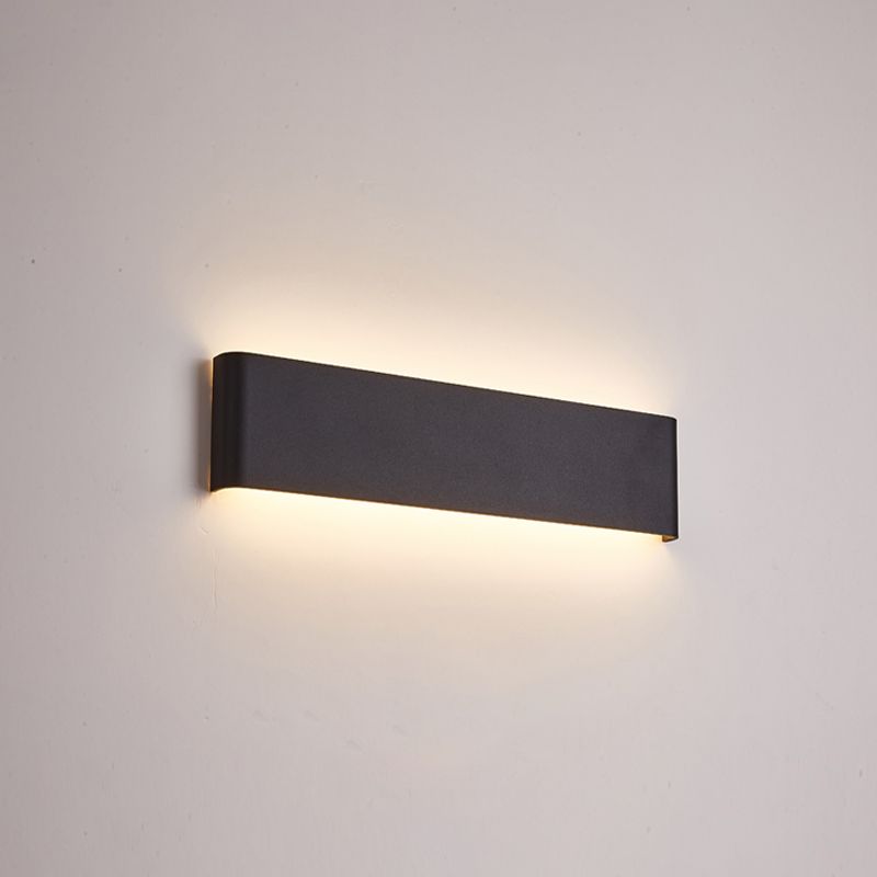Modern Minimalist Rectangular Wall Mounted Vanity Lights Metal Vanity Wall Light Fixtures for Bathroom