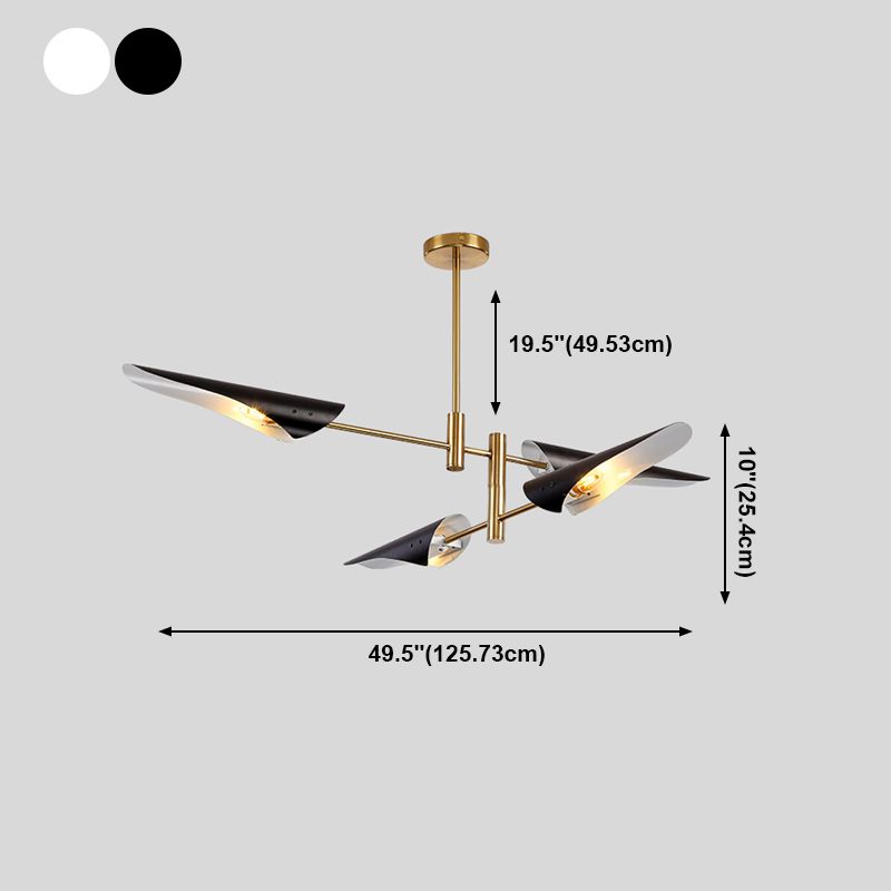 Nordic Style Metal Chandelier Geometric Shape Chandelier Pendant Lamps for Living Room