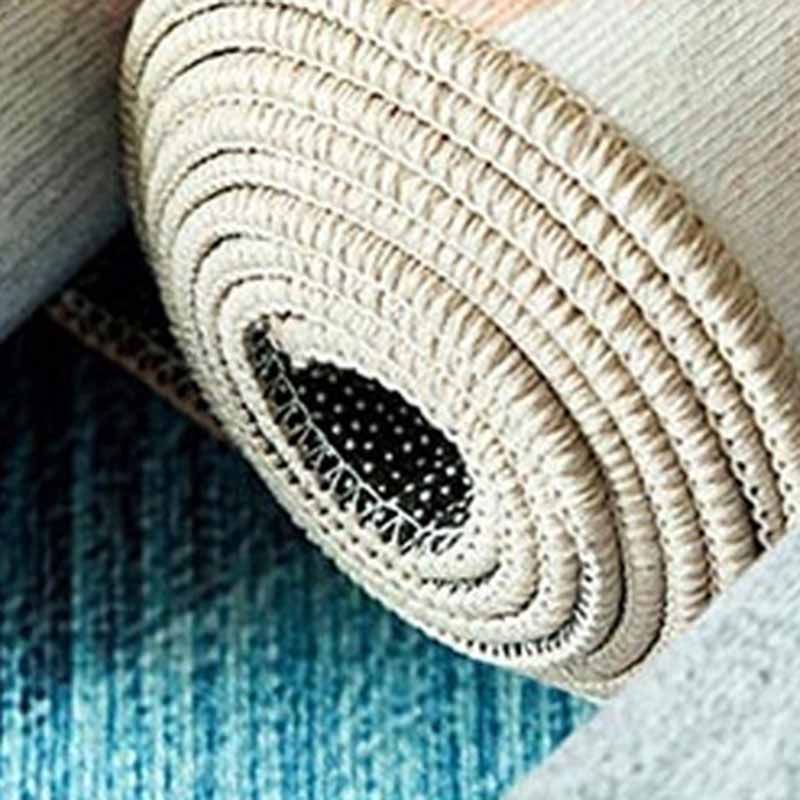Minimalist Area Rug Color Block Carpet Polyester Anti-Slip Indoor Rug for Living Room