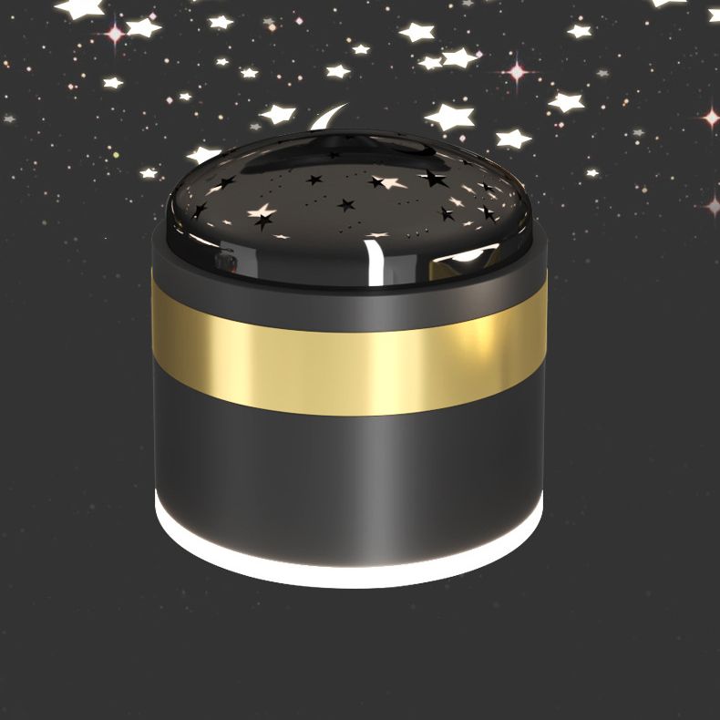 Geometric Island Lights Modern Metal Island Lamp with Fan in Black and Gold