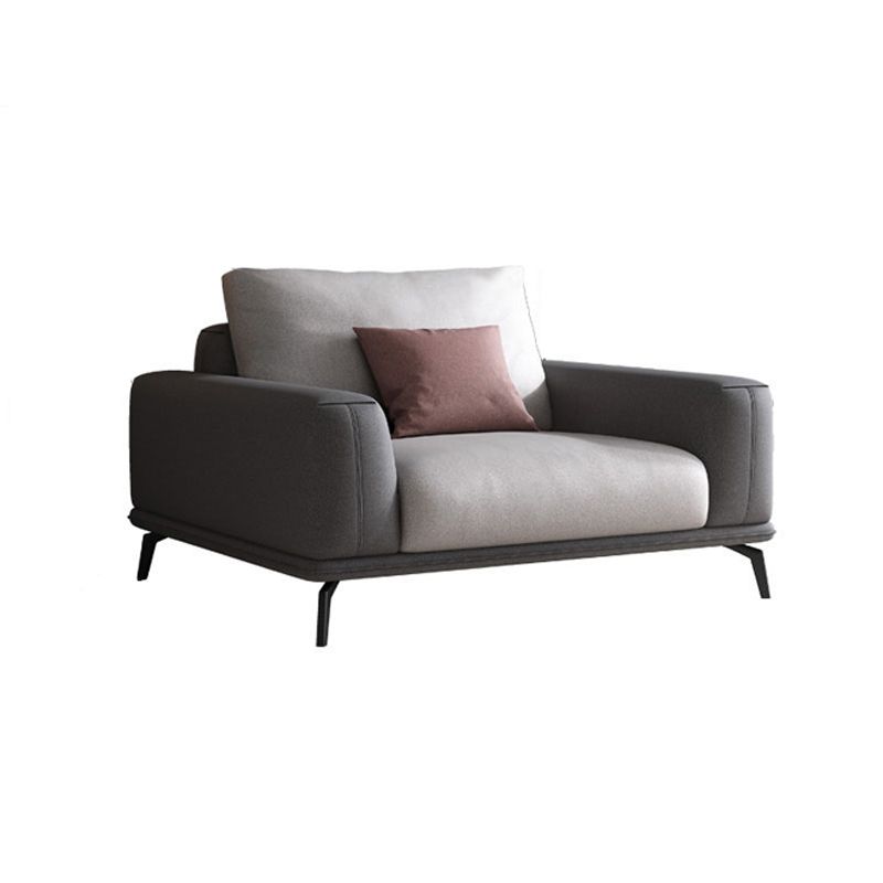 Faux Leather Sectionals/Sofa with Square Arm for Living Room