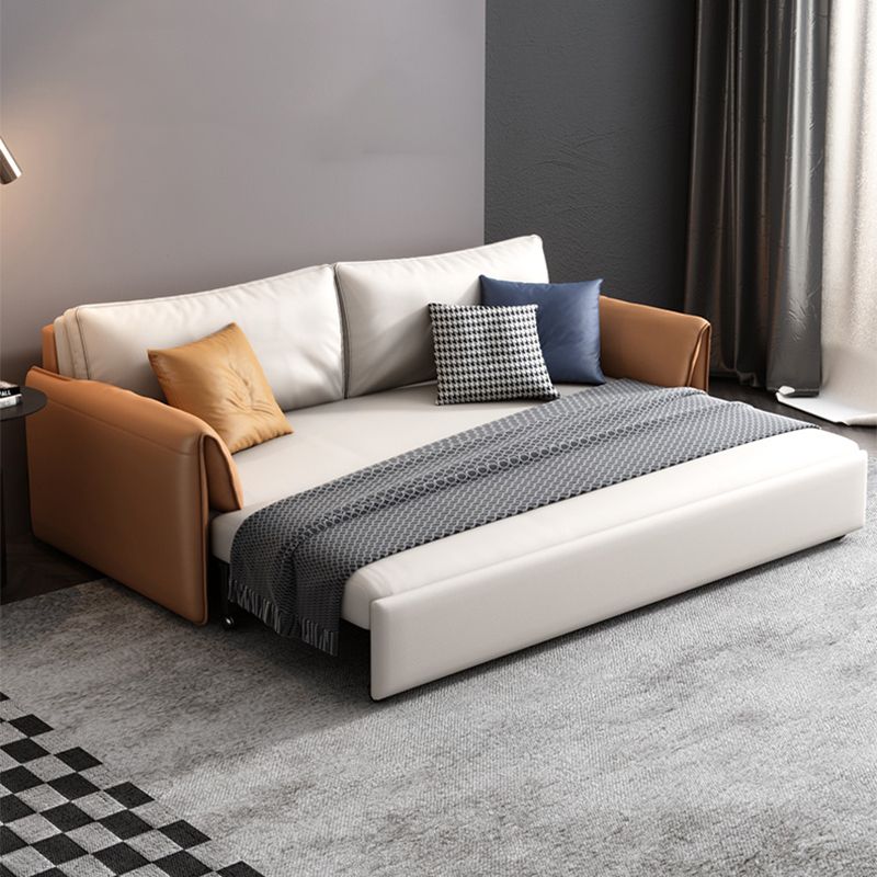 37.40" W * 33.46" H Sofa Convertible Sofa Bed with Pillow Top Arm