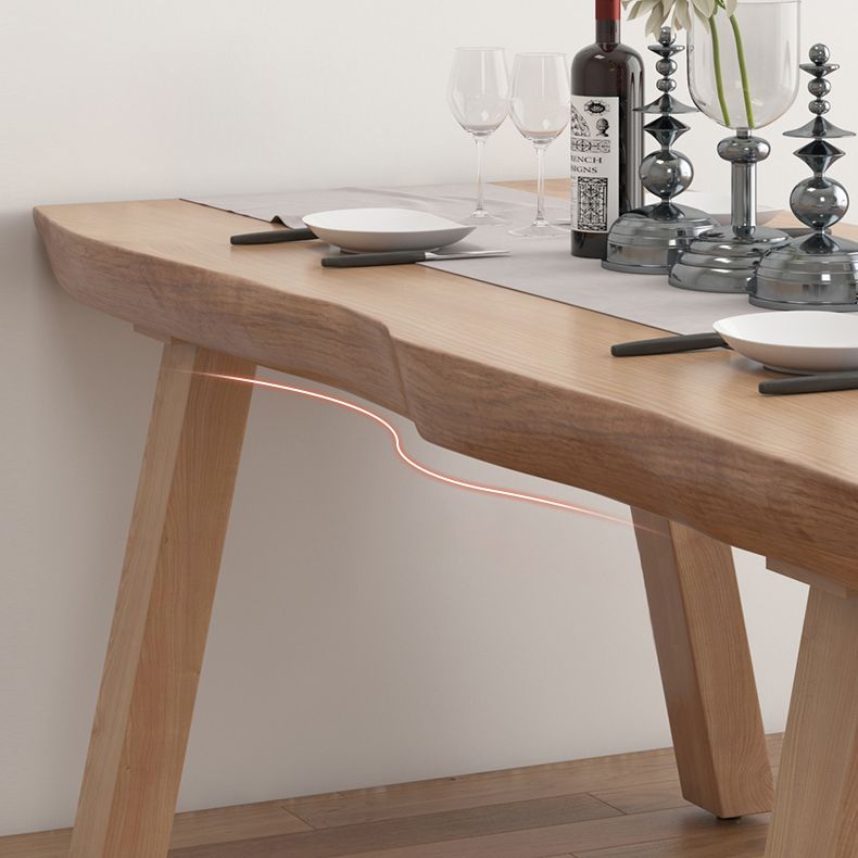 Modern 1/4/5/6 Pieces Dining Set Rectangle Pine Wood Dining Table Set