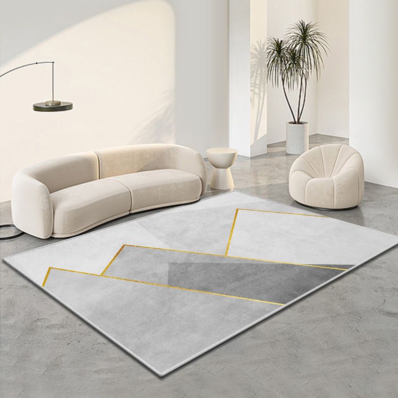 Moderne woonkamer Tapijtkleurige kleurblok Polyester Area Tapijt Non-slip achtergrondgebied Tapijtdap