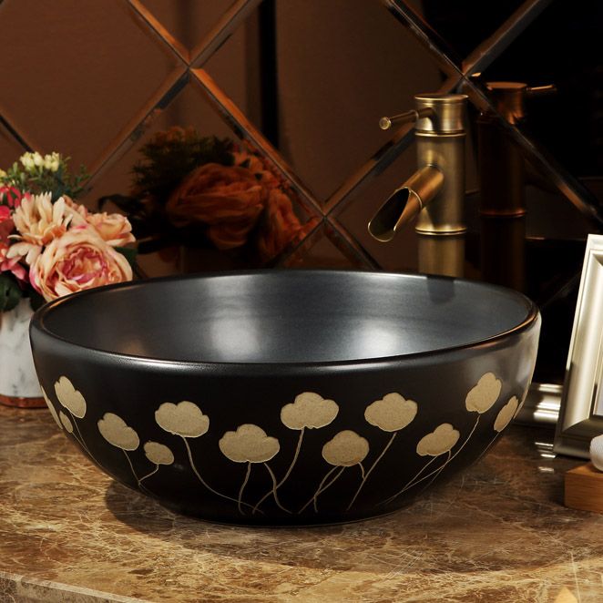 Porcelain Trough Bathroom Sink Traditional Trough Bathroom Sink