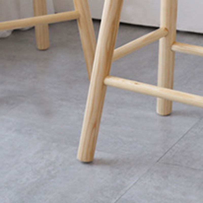 Industrial Counter High Stool Solid Wood Backless Counter-height Stool