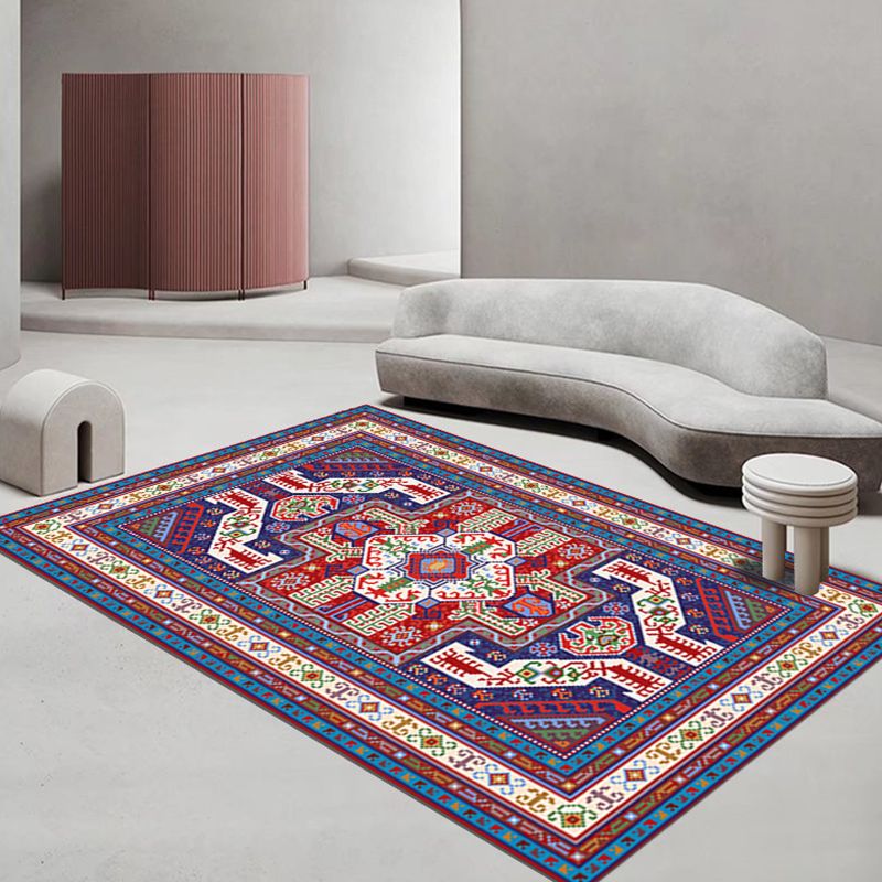 National Style Abstraction Area Rug Carpet Stain Resistant Rug for Living Room