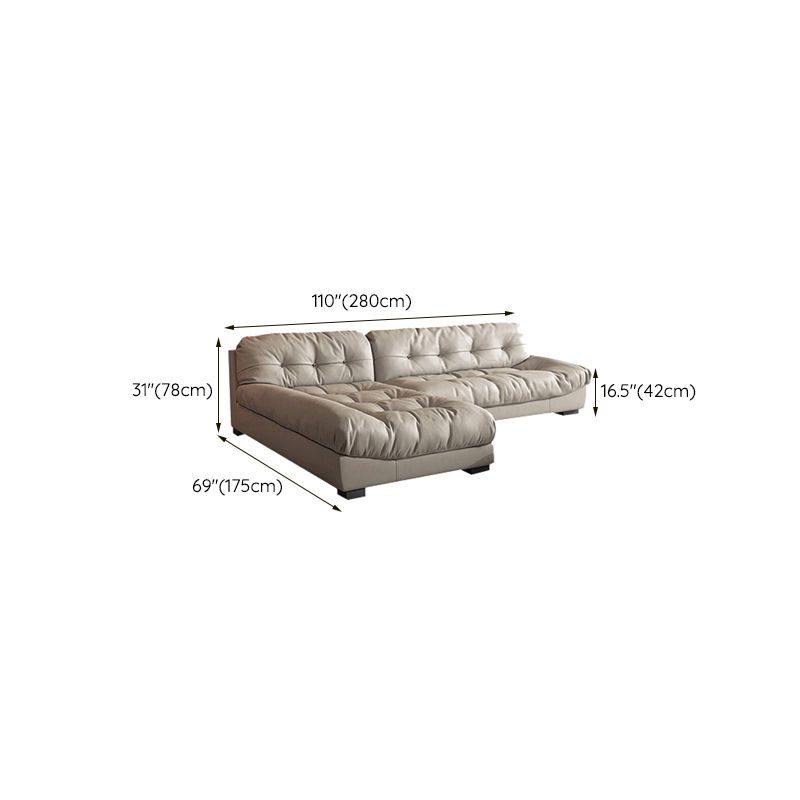 Modern White Cushions Armless Living Room Faux Leather Seating