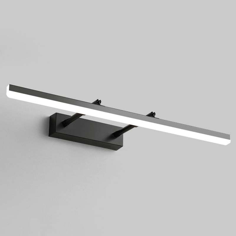 Moderne minimalistische stijl lineaire wand gemonteerd ijdelheid lichten metaal 1 licht ijdelheid verlichting ideeën voor badkamer