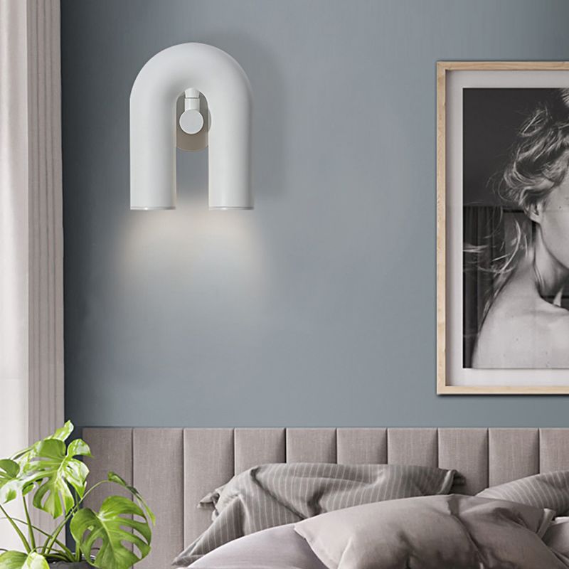 2-Light Geometric Wall Mount Light Modern Style Resin Wall Mount Lighting