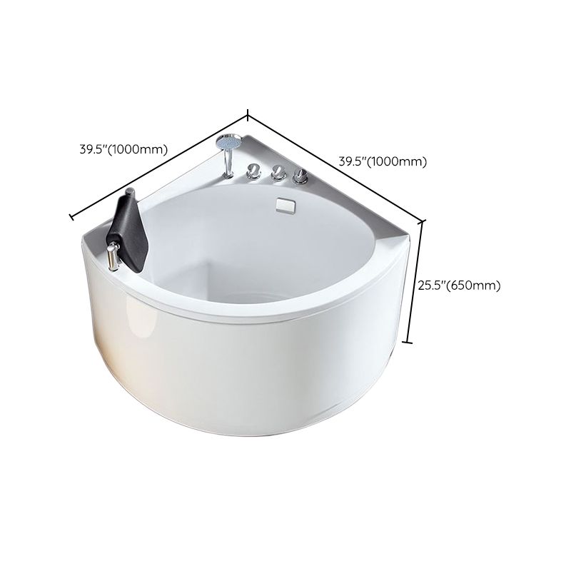 Freestanding Modern Bath Back to Wall White Soaking Acrylic Bathtub