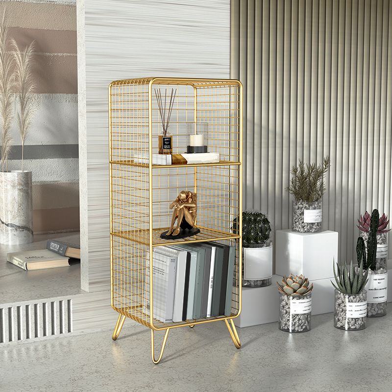 Urban Shelf Bookcase Closed Back Vertical Metal Bookshelf for Living Room