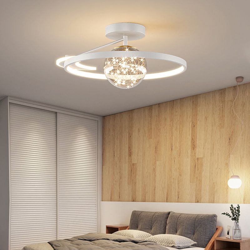 Luz de techo LED de estilo de techo de techo de círculo de metal