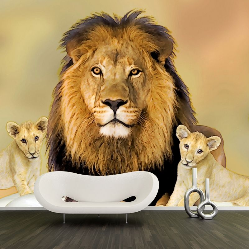 Jungle Animals Mural Wallpaper for Sitting Room Decoration, Made to Measure