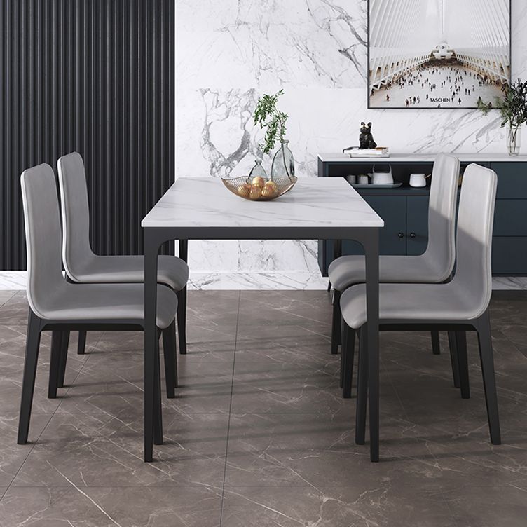 Scandinavian Indoor Side Chair Wood Upholstered Solid Back Single Dining Room Chair
