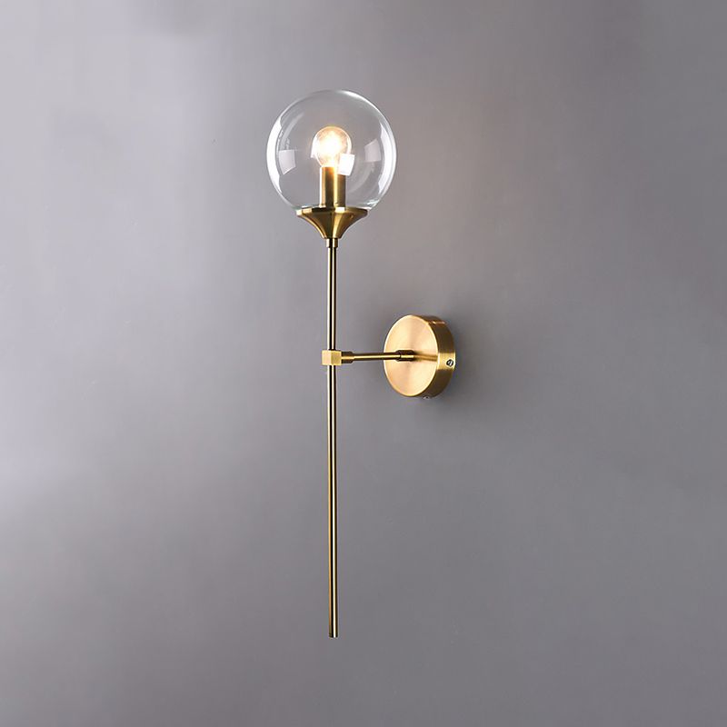 Luz de pared de vidrio de estilo moderno Diseño de luz creativa de luz creativa para dormitorio