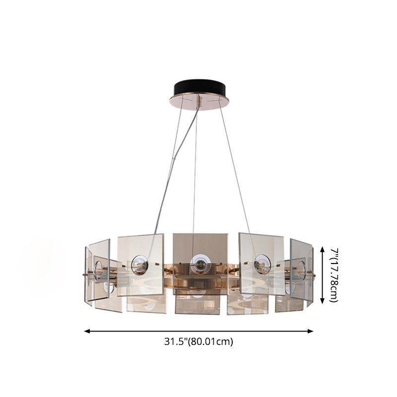 Glass Hanging Pendant Lights Contemporary Hanging Lamps for Living Room