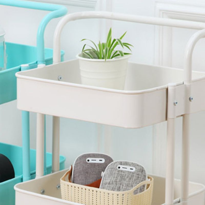 Contemporary Etagere Bookshelf Metal Open Back Bookcase with Shelves