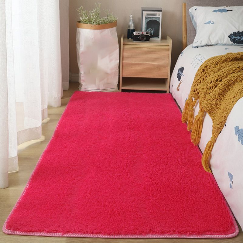 Casual massief shag tapijt polyester gebied tapijt vlekbestendig binnenvleed voor woningdecoratie