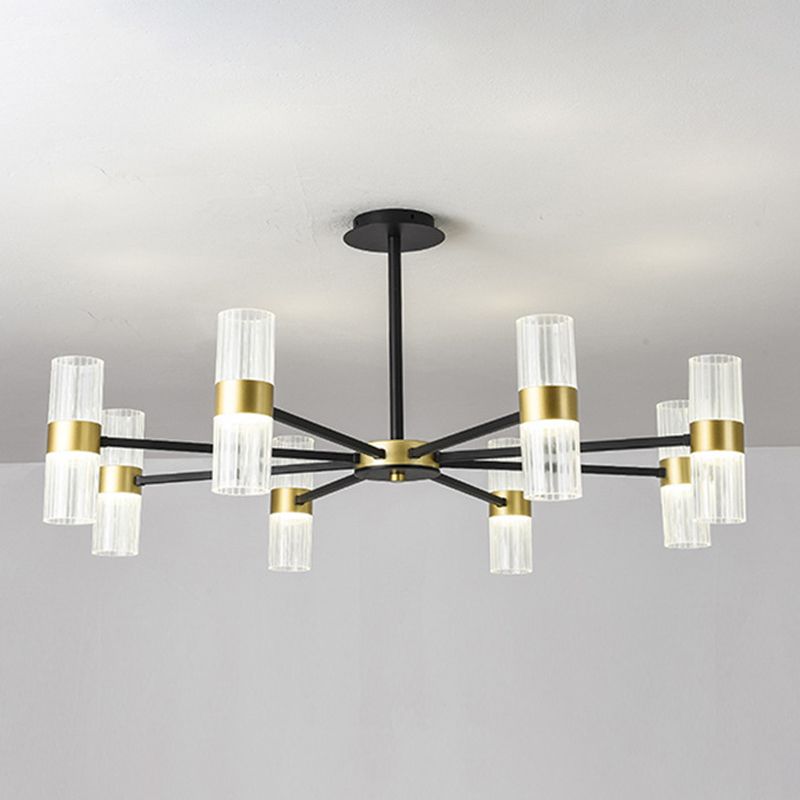 Starburst Chandelier Lighting Fixture Simple LED Metal Ceiling Chandelier for Living Room