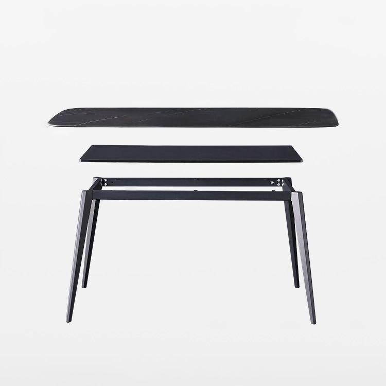 Modern Kitchen Sintered Stone Furniture with Standard Height Compact Dining¬†Room¬†Table¬†Set