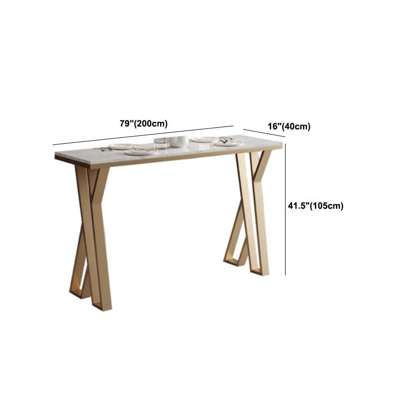 White Rectangle 1/2/3 Pieces Bar Stool and Table Set Indoor Glam Table and Stool Set