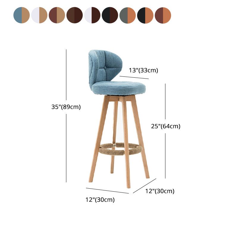 Taburete de mostrador de asiento cuadrado de madera de estilo escandinavo para barras cuadradas para bar de cocina