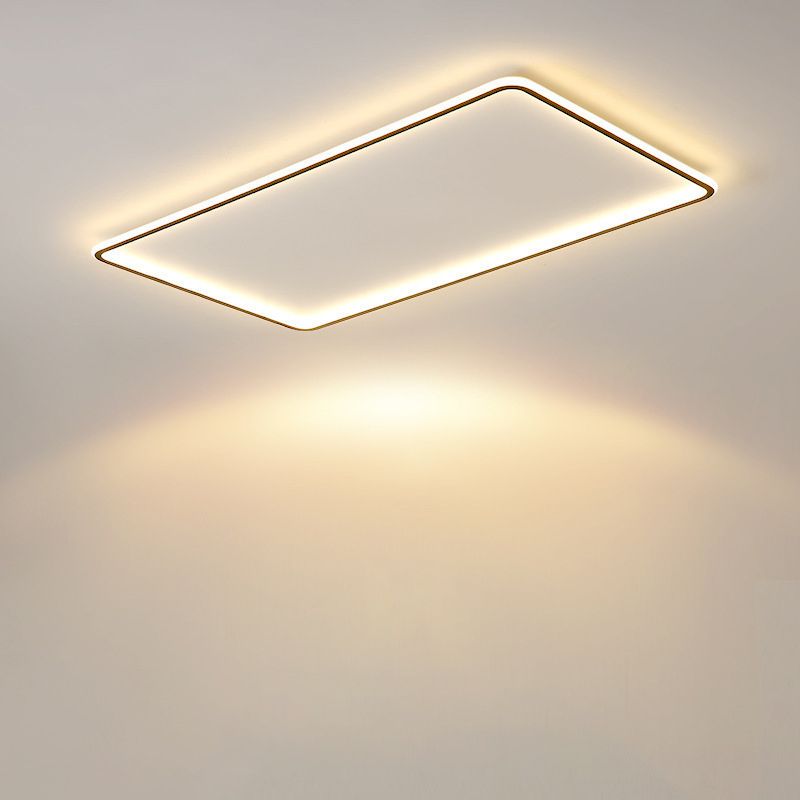Geometric Flush Mount Fixture Contemporary Metal Flush Light for Living Room