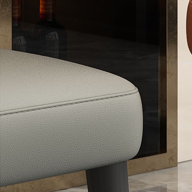Silla auxiliar escandinava de interior tapizada con respaldo de madera para comedor (juego de 2)