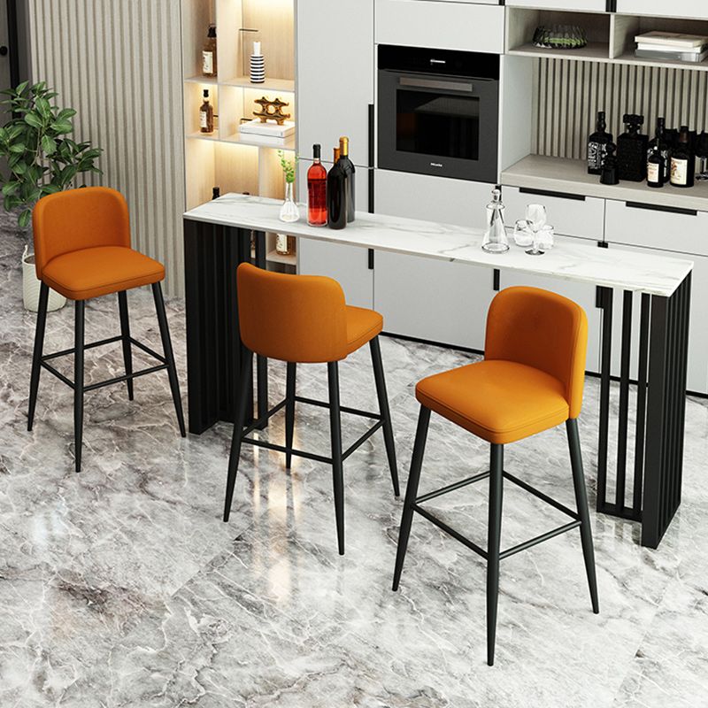 Industrial 1/2/4 Pieces Table and Stool Set Rectangle Indoor Stone Counter Height Set