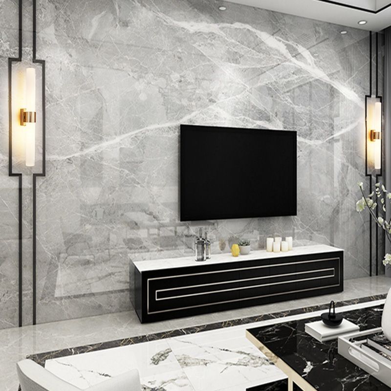 2 Lights Contemporary Wall Mounted Light Fixture Aluminum Indoor Flush Mount Wall Sconce