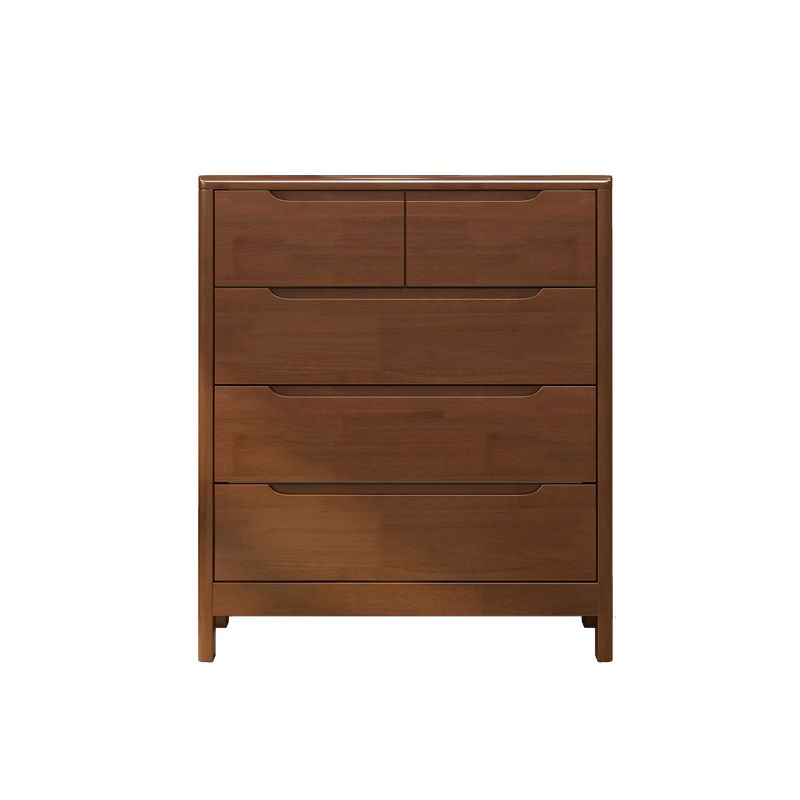 29.5"/37" Tall Solid Wood Chest, Rectangle Accent Chest with Drawers