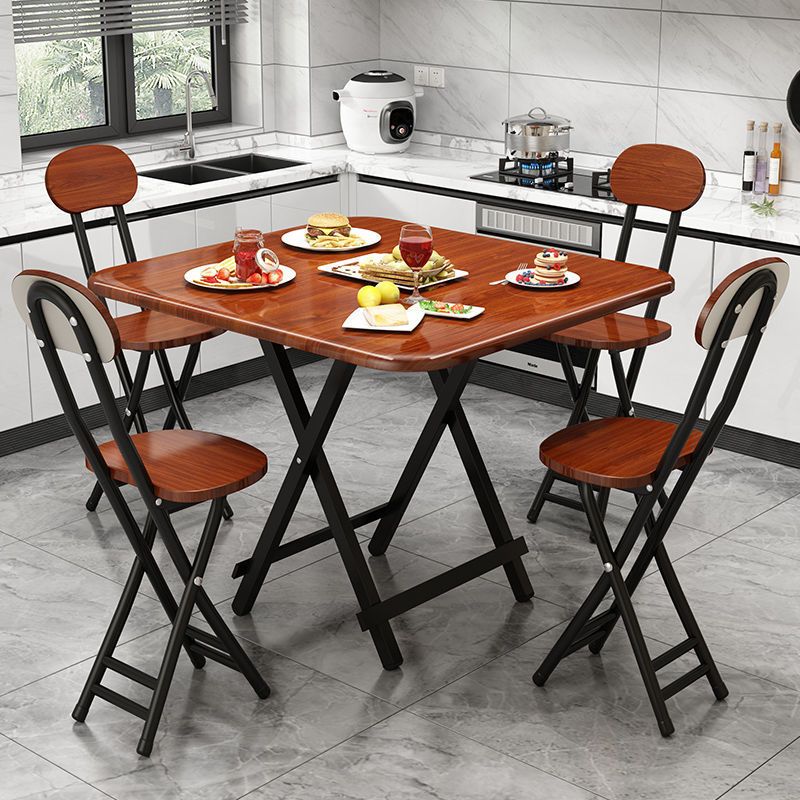 MDF Modern Square Dining Table Mesa de pedestal de acabado mate para el hogar