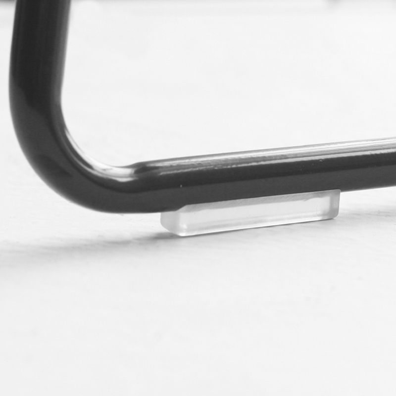 Industrial Indoor Armless Stool Plastic Bar Stool with Upholstered