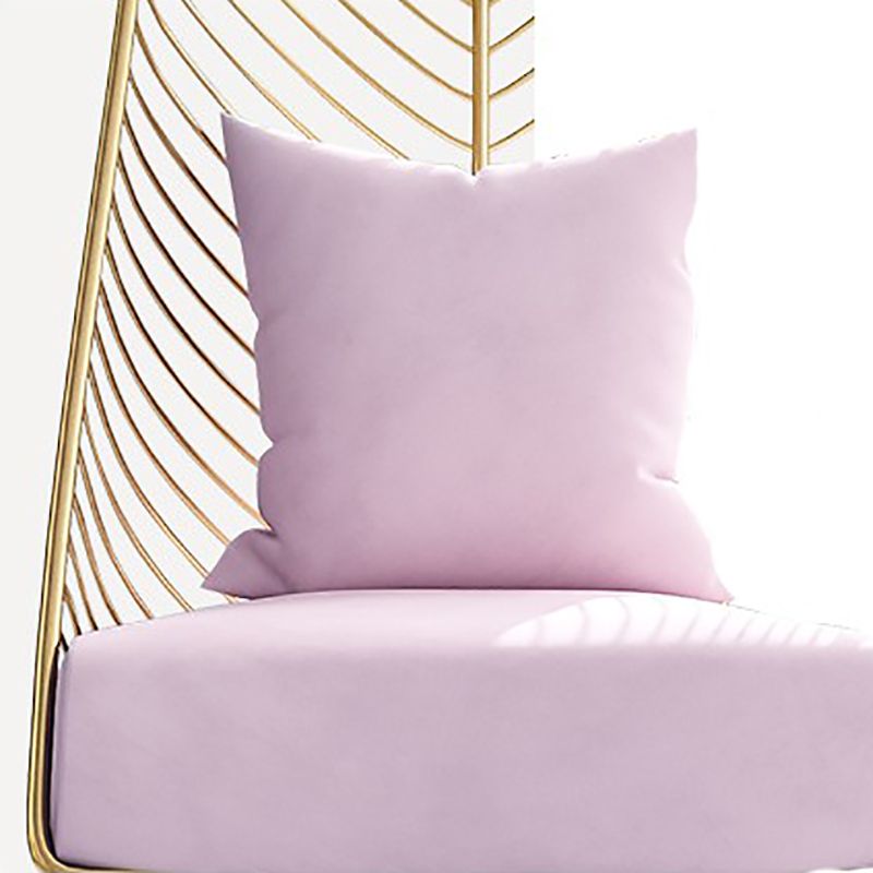 Arms Included Egg Chair Living Room Chair with Gold Tone Legs