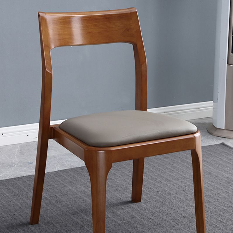 Traditional Armless Dining Chairs Open Back Dining Side Chair