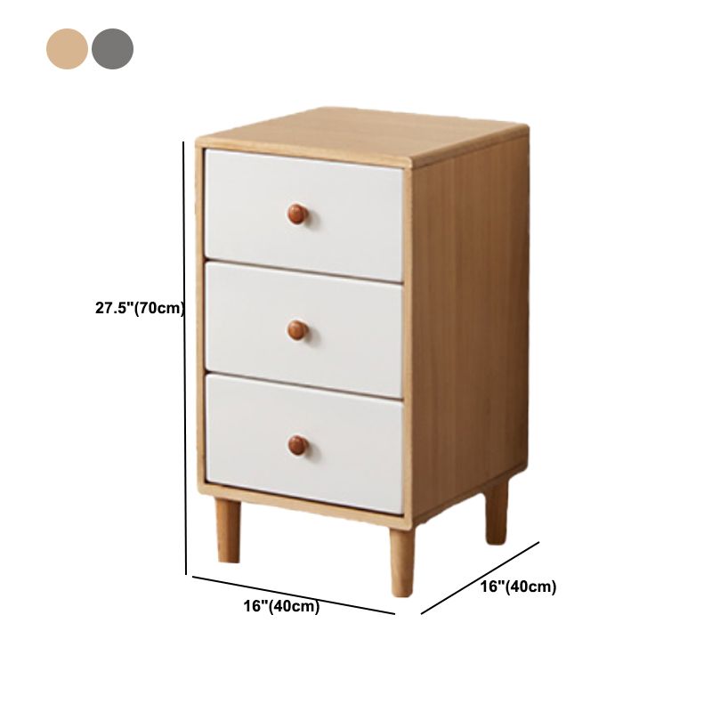 Modern Solid Wood Chest with 4 Natural Legs and Soft Close Drawers