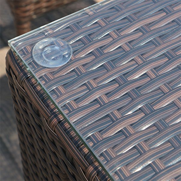 Outdoor Patio Dining Table Set 1/9/11 Pcs Plastic Wicker Frame Patio Table and Chairs
