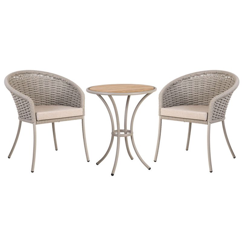 Bohemian Style Metal Base Dining Table Set 1/3/7 Pieces Dining Table Set for Outdoor