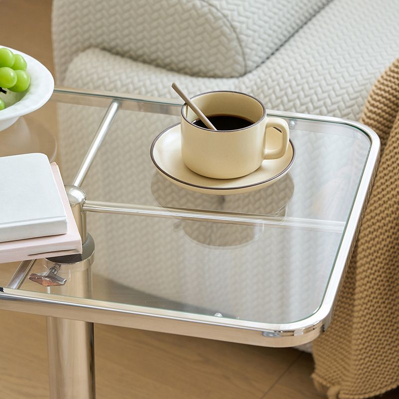 15"W Contemporary Corner Table Rectangular Accent Side Table