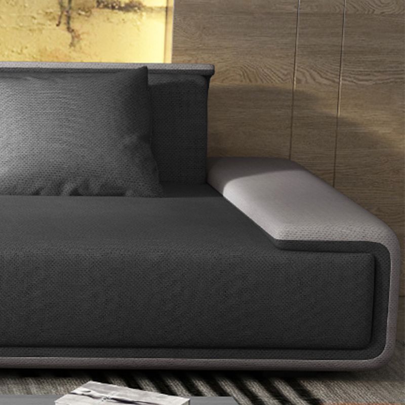 Contemporary L-Shape Sectional Sofa with Pillow Top Arm for Living Room