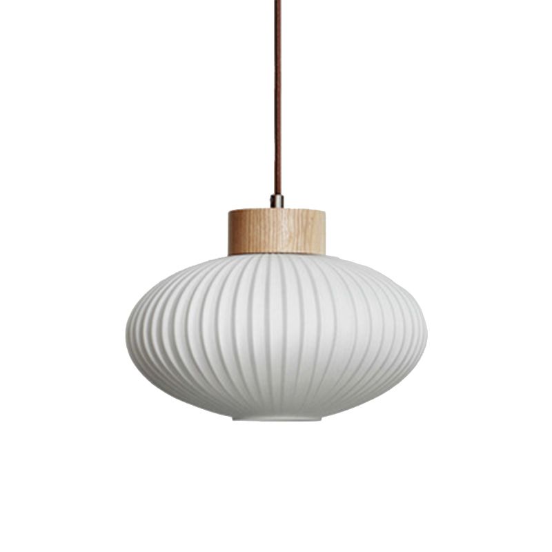 Glass Pot Shape Hanging Lights Modern Style 1 Light Hanging Mount Fixture for Dining Room