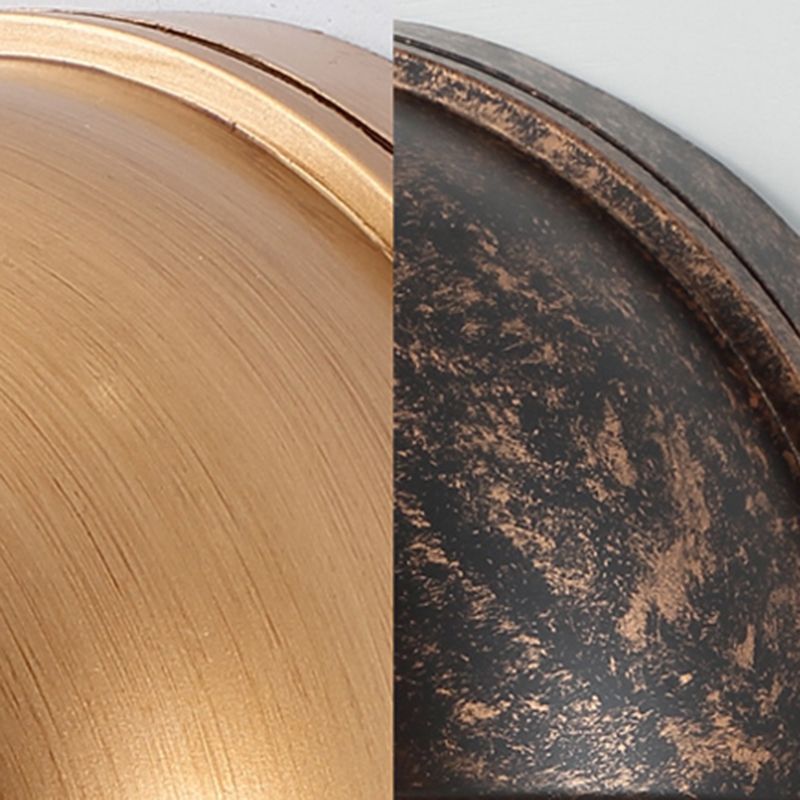 Industrial Metal Wall Sconce Geometric Shape Wall Light with Glass Shade for Living Room