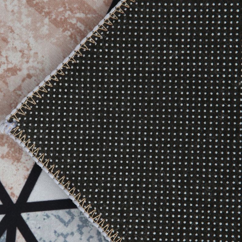 Multicolor Casual Indoor Rug Polyester Splicing Print Rug Stain Resistant Area Rug for Living Room