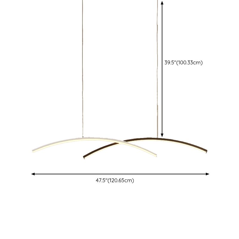 Modernism Metal Kitchen Island Lighting LED Ceiling Light for Foyer